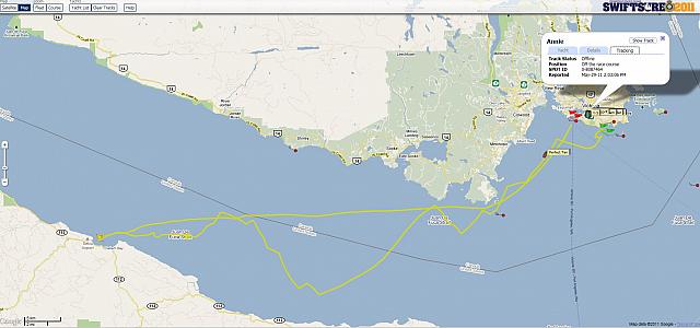 Tracking Swiftsure 2011
