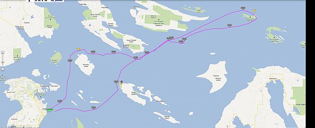 Annie's Track with times