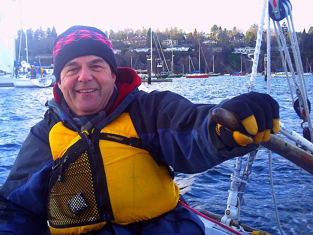 Ron's 1st race was Annie's clinching race for teh RVYC's Fall Series!