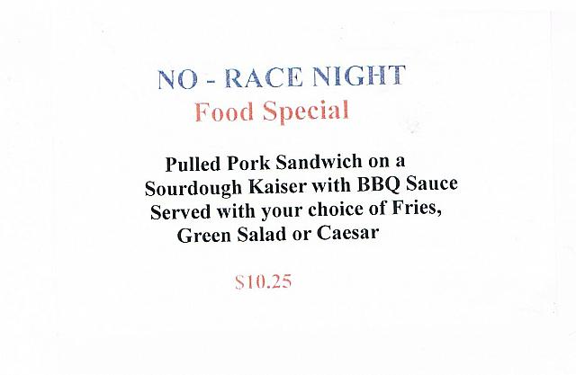 No Race Night