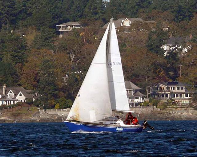 10-15-11 Line Honours and Big Win THSA  Coming In for the Finish