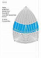 C&C 24 spinnaker full radial cut Design Colour