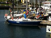 Annie after the race